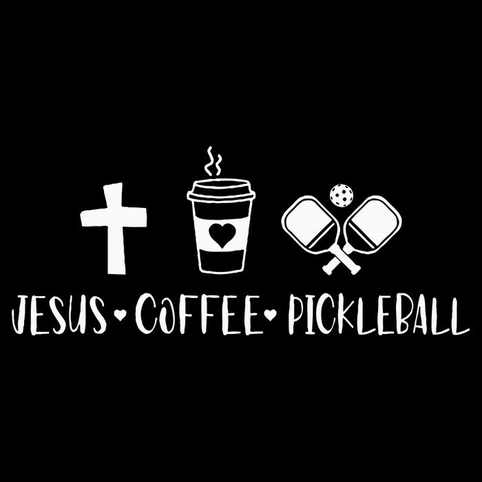 Jesus Coffee Picklenall Funny Christian Pickleball Lovers Cooling Performance Crew T-Shirt