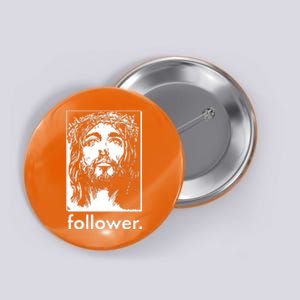 Jesus Christ Portrait Follower Button