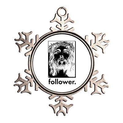 Jesus Christ Portrait Follower Metallic Star Ornament