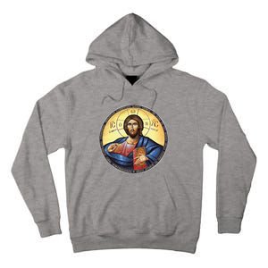 Jesus Christ Pantocrator Orthodox Byzantine Icon Tall Hoodie