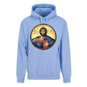 Jesus Christ Pantocrator Orthodox Byzantine Icon Unisex Surf Hoodie