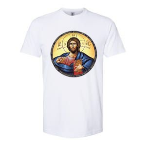 Jesus Christ Pantocrator Orthodox Byzantine Icon Softstyle CVC T-Shirt