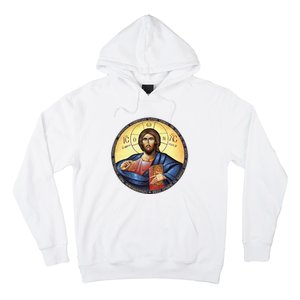 Jesus Christ Pantocrator Orthodox Byzantine Icon Hoodie