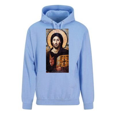 Jesus Christ Pantocrator Sinai Orthodox Christian Icon Gifts Unisex Surf Hoodie