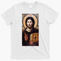 Jesus Christ Pantocrator Sinai Orthodox Christian Icon Gifts T-Shirt