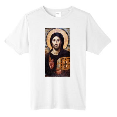 Jesus Christ Pantocrator Sinai Orthodox Christian Icon Gifts Tall Fusion ChromaSoft Performance T-Shirt