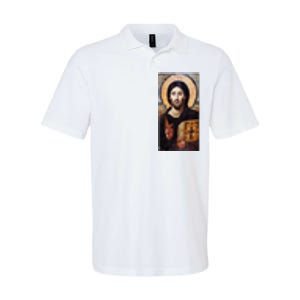 Jesus Christ Pantocrator Sinai Orthodox Christian Icon Gifts Softstyle Adult Sport Polo