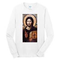 Jesus Christ Pantocrator Sinai Orthodox Christian Icon Gifts Tall Long Sleeve T-Shirt