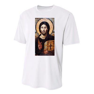 Jesus Christ Pantocrator Sinai Orthodox Christian Icon Gifts Performance Sprint T-Shirt