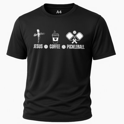 Jesus Coffee Pickleball Funny Christian Pickleball Lovers Performance Shirt