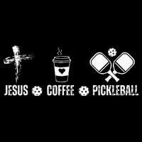Jesus Coffee Pickleball Funny Christian Pickleball Lovers Cooling Performance Crew T-Shirt