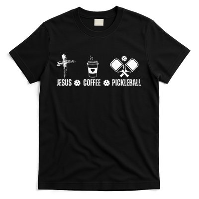 Jesus Coffee Pickleball Funny Christian Pickleball Lovers T-Shirt