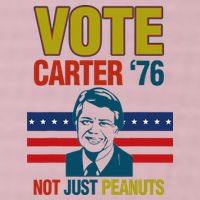 Jimmy Carter Quote Slogan Nuts 1976 President 25L Jumbo Tote