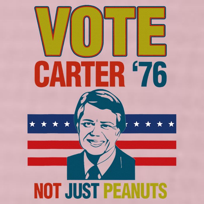Jimmy Carter Quote Slogan Nuts 1976 President 25L Jumbo Tote