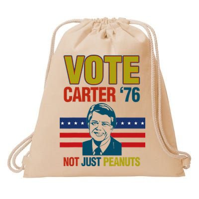 Jimmy Carter Quote Slogan Nuts 1976 President Drawstring Bag