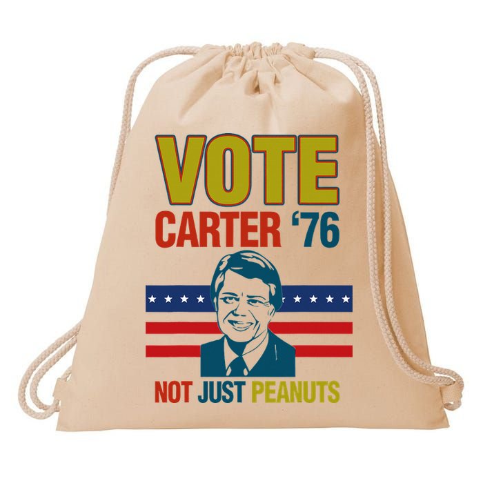 Jimmy Carter Quote Slogan Nuts 1976 President Drawstring Bag