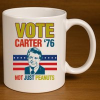 Jimmy Carter Quote Slogan Nuts 1976 President 11oz C Handle Ceramic Mug