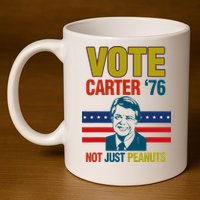 Jimmy Carter Quote Slogan Nuts 1976 President 11oz C Handle Ceramic Mug