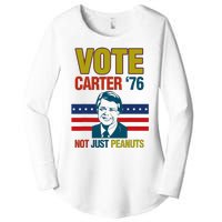 Jimmy Carter Quote Slogan Nuts 1976 President Women's Perfect Tri Tunic Long Sleeve Shirt