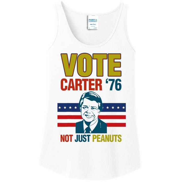 Jimmy Carter Quote Slogan Nuts 1976 President Ladies Essential Tank