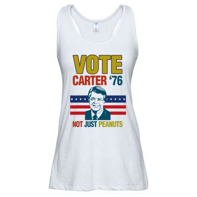 Jimmy Carter Quote Slogan Nuts 1976 President Ladies Essential Flowy Tank