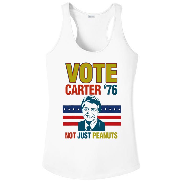 Jimmy Carter Quote Slogan Nuts 1976 President Ladies PosiCharge Competitor Racerback Tank