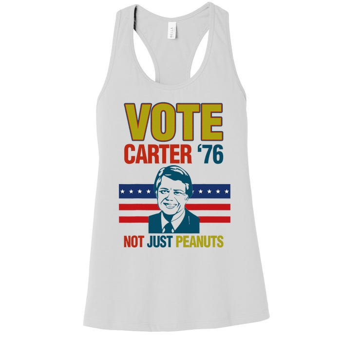 Jimmy Carter Quote Slogan Nuts 1976 President Women's Racerback Tank