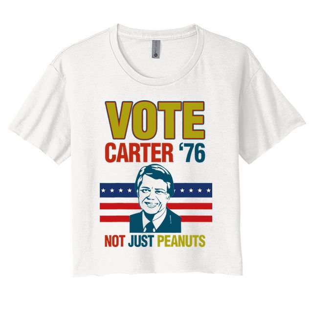 Jimmy Carter Quote Slogan Nuts 1976 President Crop Top