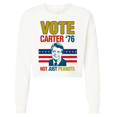 Jimmy Carter Quote Slogan Nuts 1976 President Cropped Pullover Crew