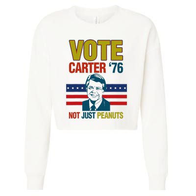 Jimmy Carter Quote Slogan Nuts 1976 President Cropped Pullover Crew