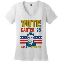 Jimmy Carter Quote Slogan Nuts 1976 President Women's V-Neck T-Shirt