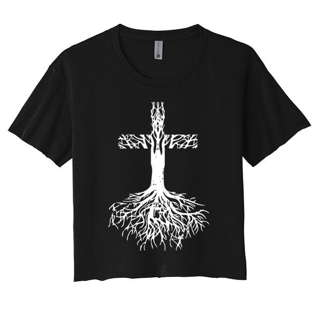 Jesus Cross Roots Crop Top