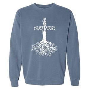 Jesus Cross Roots Garment-Dyed Sweatshirt