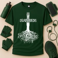 Jesus Cross Roots Cooling Performance Crew T-Shirt