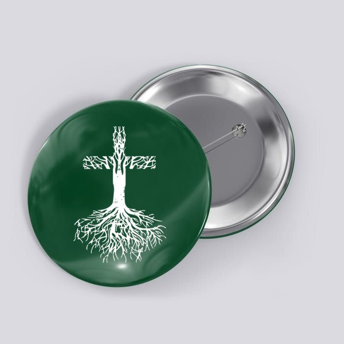 Jesus Cross Roots Button