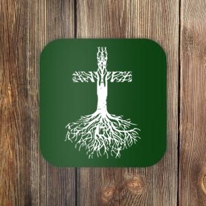 Jesus Cross Roots Coaster