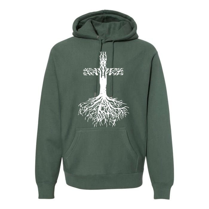 Jesus Cross Roots Premium Hoodie