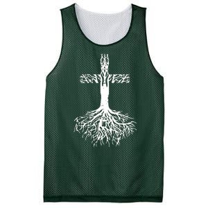 Jesus Cross Roots Mesh Reversible Basketball Jersey Tank