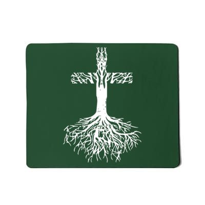 Jesus Cross Roots Mousepad