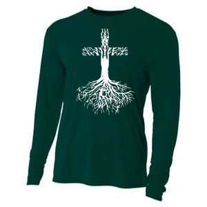 Jesus Cross Roots Cooling Performance Long Sleeve Crew