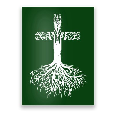 Jesus Cross Roots Poster