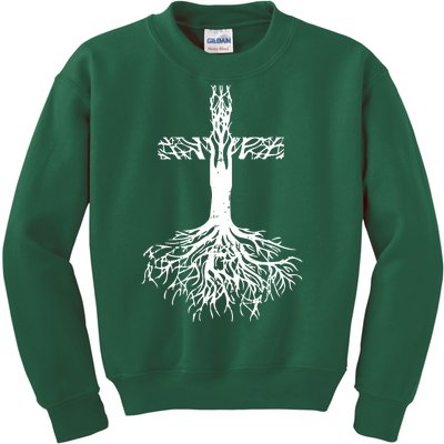 Jesus Cross Roots Kids Sweatshirt