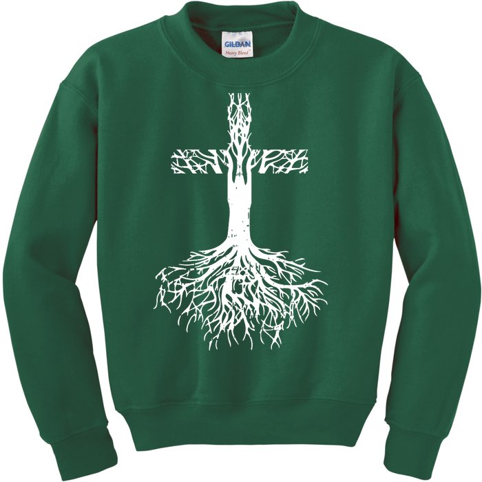 Jesus Cross Roots Kids Sweatshirt