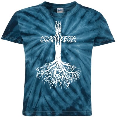 Jesus Cross Roots Kids Tie-Dye T-Shirt