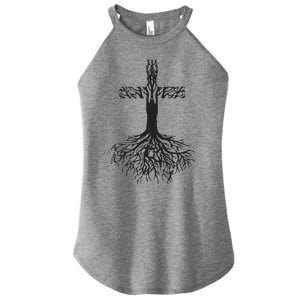 Jesus Cross Roots Women’s Perfect Tri Rocker Tank