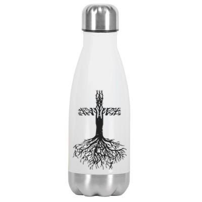 Jesus Cross Roots Stainless Steel Insulated Water Bottle