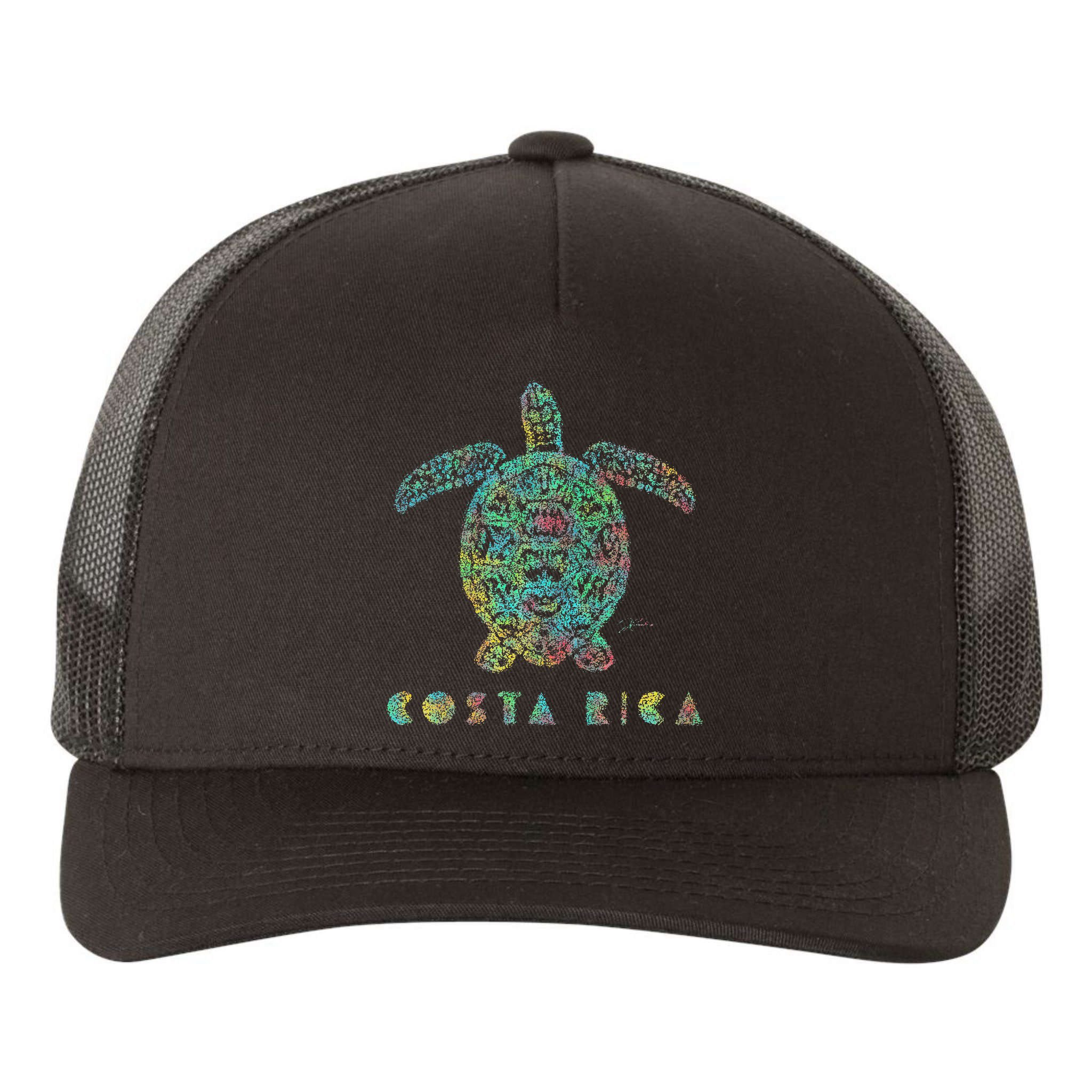JCombs Costa Rica Sea Turtle Yupoong Adult 5-Panel Trucker Hat