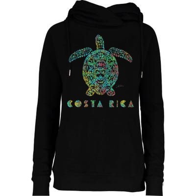 JCombs Costa Rica Sea Turtle Womens Funnel Neck Pullover Hood