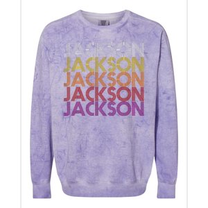 Jackson City Retro Colorblast Crewneck Sweatshirt