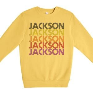 Jackson City Retro Premium Crewneck Sweatshirt